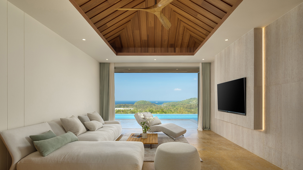 Elite Havens - Cohiba Sea View Villa 8 - Indoor living area by the pool